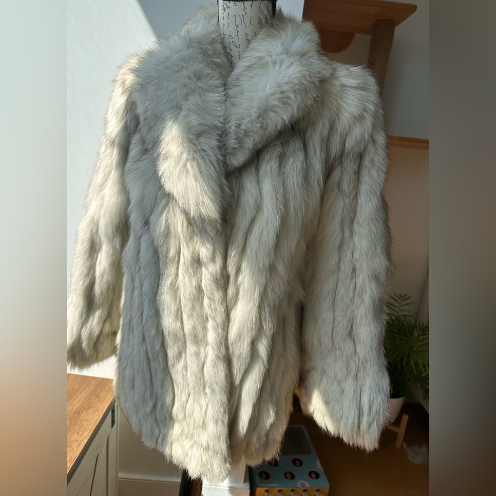 Fox fur coat in pristine condition
